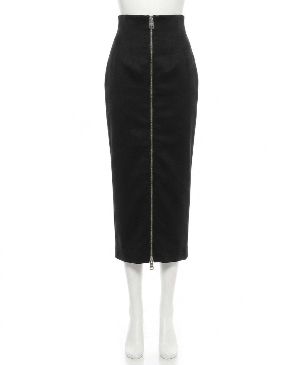 NEW KHAITE ruddy pencil skirt in black